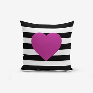 Povlak na polštář s příměsí bavlny Minimalist Cushion Covers Purple, 45 x 45 cm
