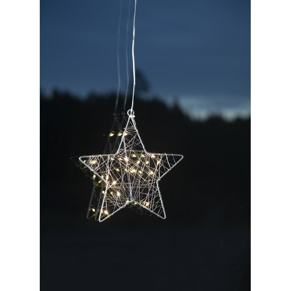 Světelná LED dekorace Star Trading Wiry Star, výška 21 cm