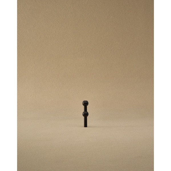 Matně černá kovová váza (výška 10 cm) Nagel – STOFF Nagel-image-3