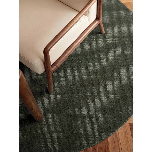 Tmavě zelený ručně tkaný vlněný kulatý koberec ø 160 cm Greenwich – Ted Baker-image-2