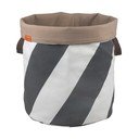 Šedý/krémový látkový koš na prádlo 5 l Diagonal – Mette Ditmer Denmark