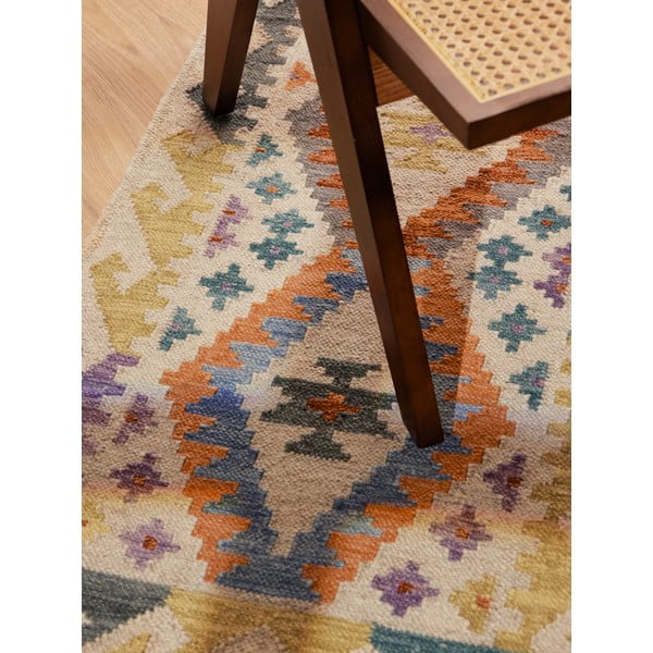 Oboustranný ručně tkaný vlněný běhoun 60x190 cm Kamal Oasis – Nouristan-image-3