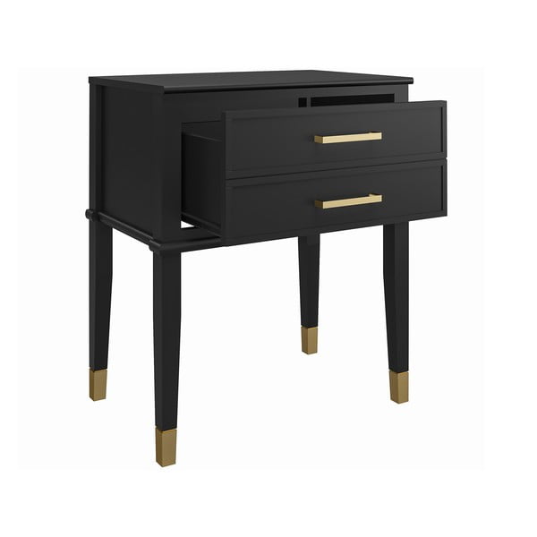 Černý noční stolek Westerleigh – CosmoLiving by Cosmopolitan-image-4