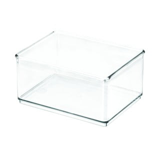 Transparentní úložný box iDesign The Home Edit, 11,9 x 16 cm