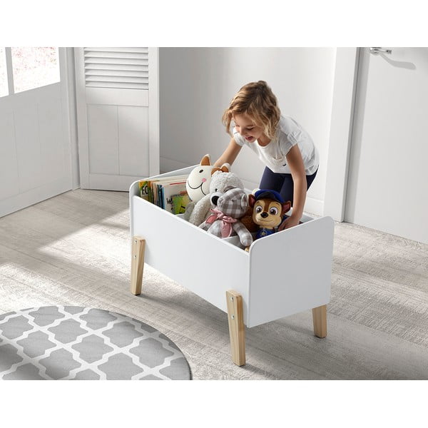 Bílý dětský úložný box 80x39x48 cm Kiddy – Vipack-image-1