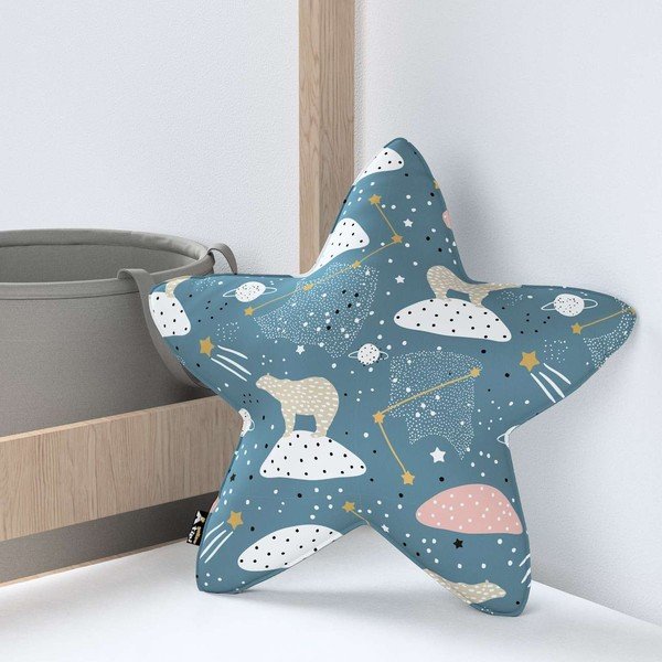 Dětský polštářek Lucky Star – Yellow Tipi-image-1