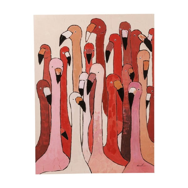 Obraz Kare Design Flamingo Meeting, 120 x 90 cm