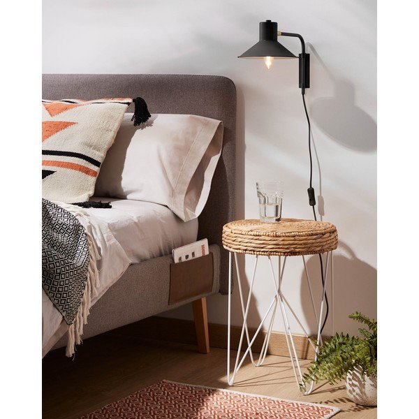 Černé nástěnné svítidlo ø 20 cm Aria – Kave Home-image-1