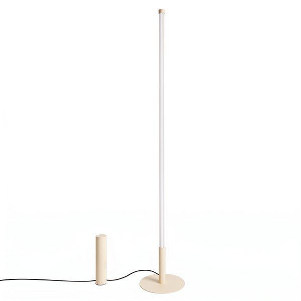 Béžová kovová LED stojací lampa (výška 150 cm) TRANG – Thoro
