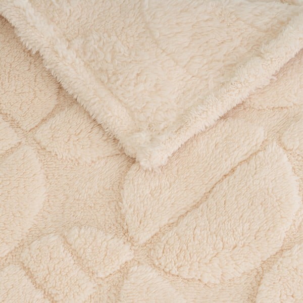 Béžová deka z mikroplyše 130x160 cm Mid Century – Casa Selección-image-1