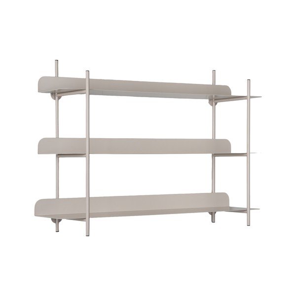 Šedá patrová kovová police 60 cm Riqueza Tres – PT LIVING-image-2