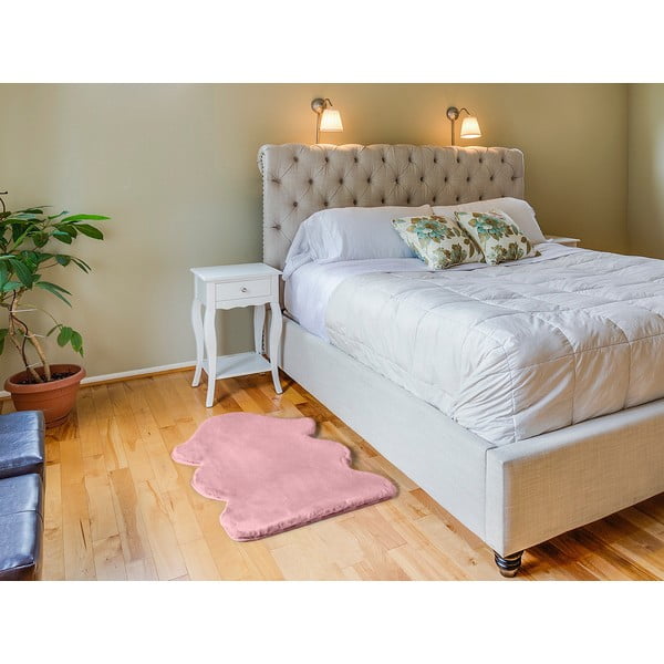 Růžový koberec Universal Fox Liso, 60 x 90 cm-image-1