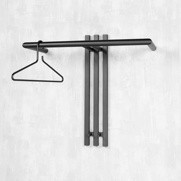 Černý kovový nástěnný věšák 65 cm Senza – Spinder Design-image-3