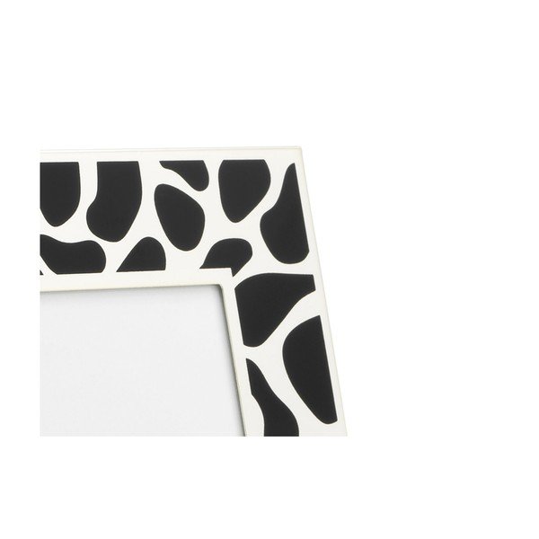 Černo-bílý kovový stojací/na zeď rámeček 16,5x22 cm Leopard – Zilverstad-image-1