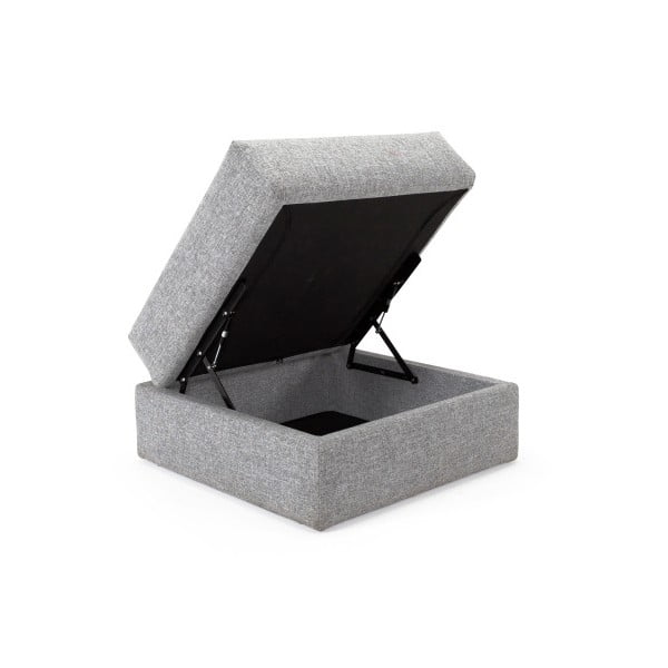 Šedá taburetka Innovation Cornila Pouf Twist Granite-image-3