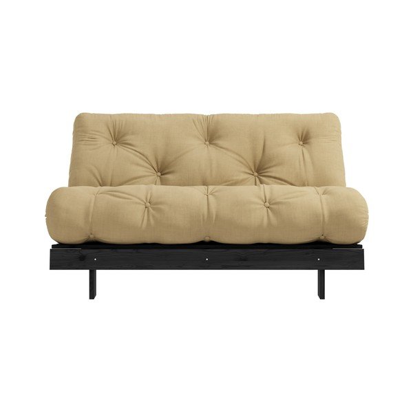 Hnědobéžová rozkládací pohovka 140 cm Roots - Karup Design-image-3