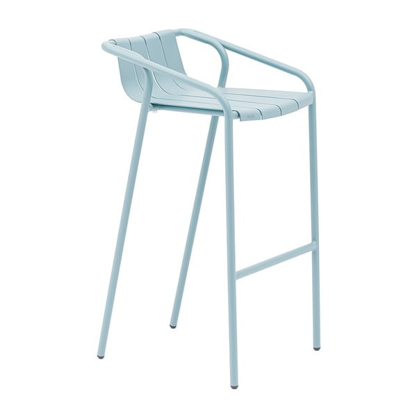 Modré kovové zahradní barové židle v sadě 2 ks Fleole – Ezeis