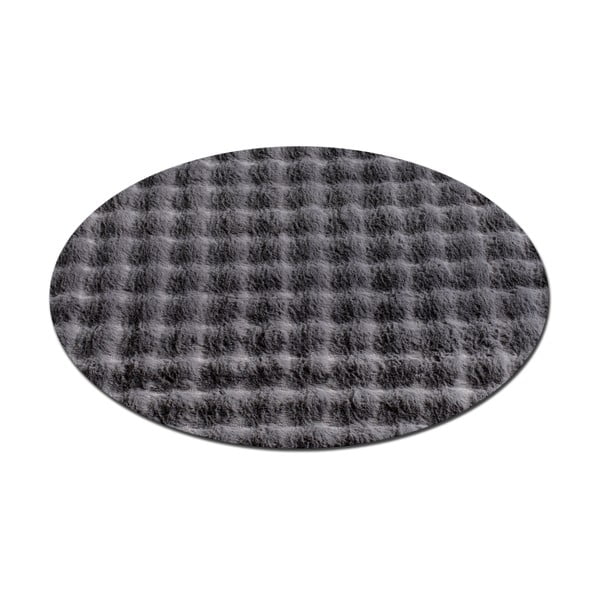 Antracitový pratelný kulatý koberec ø 200 cm Bubbly – Oyo Concept-image-4