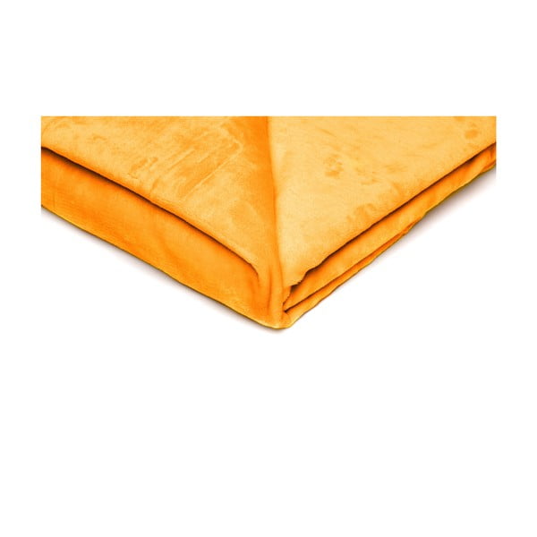 Žlutá mikroplyšová deka My House, 150 x 200 cm-image-1