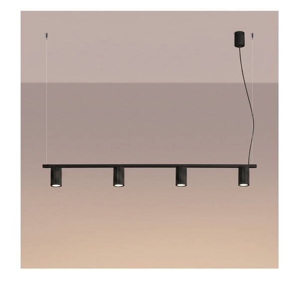 Černé hliníkové závěsné svítidlo Gleam – Sollux-image-4