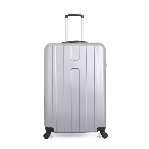 Cestovní kufr ve stříbrné barvě na kolečkách Hero Ioulia, 60 l