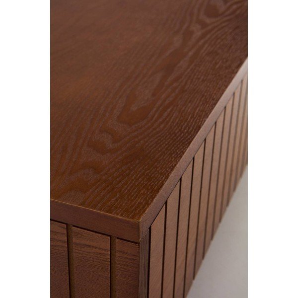 Tmavě hnědý konferenční stolek z MDF 90x90 cm Furuvik – Jotex-image-3