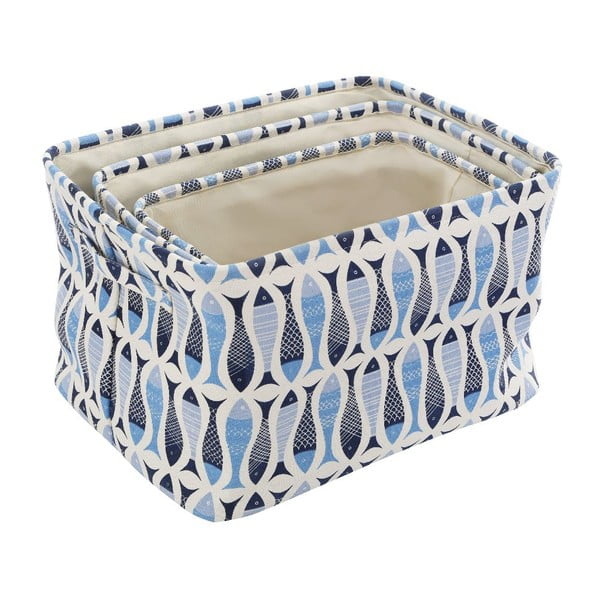 Sada 3 úložných boxů z plátna Premier Housewares Pisces-image-1