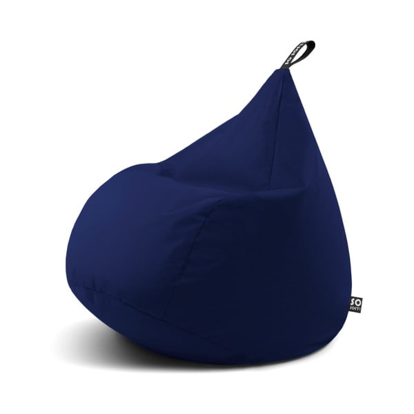 Tmavě modrý dětský sedací vak Drop M – So Soft?