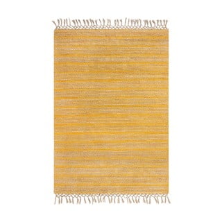 Žlutý jutový koberec Flair Rugs Equinox, 120 x 170 cm