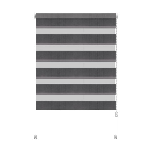 Tmavě šedá roleta den a noc 57x150 cm Zebra – Gardinia