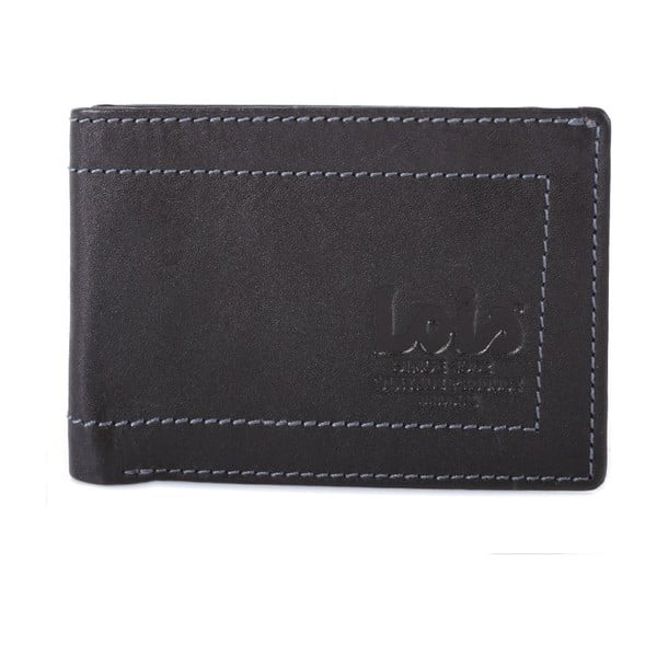 Kožená peněženka Lois Black, 10x7 cm