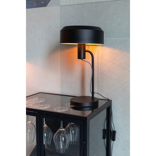 Černá stolní lampa Landon - White Label-image-1