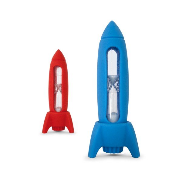 Modrá dětská zubní minutka J-Me Rocket-image-1