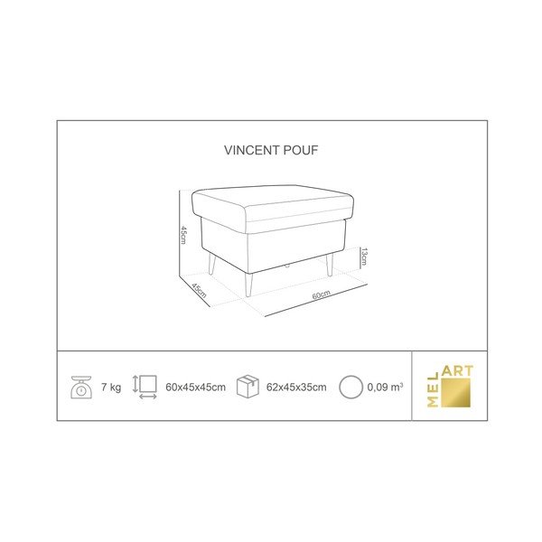 Růžová podnožka Mazzini Sofas Iris-image-1