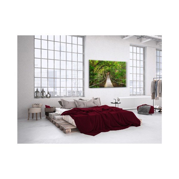 Obraz Styler Glas Nature Forest Bridge, 80 x 120 cm-image-2