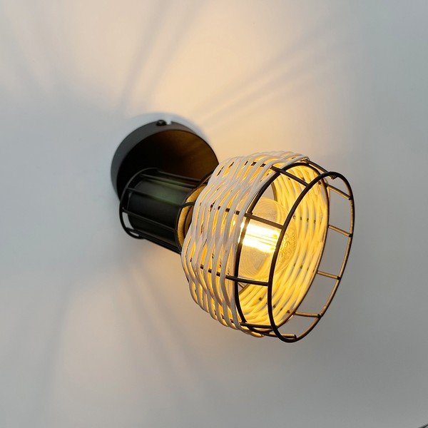 Černé nástěnné svítidlo Straw – Fischer & Honsel-image-1