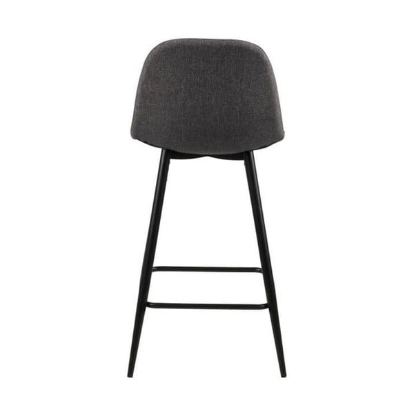 Šedé čalouněné barové židle v sadě 2 ks (výška sedáku 65 cm) Wilma – Actona-image-4