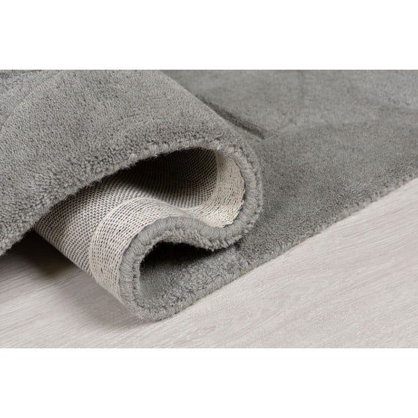 Šedý vlněný koberec Flair Rugs Gigi, 160 x 230 cm-image-2