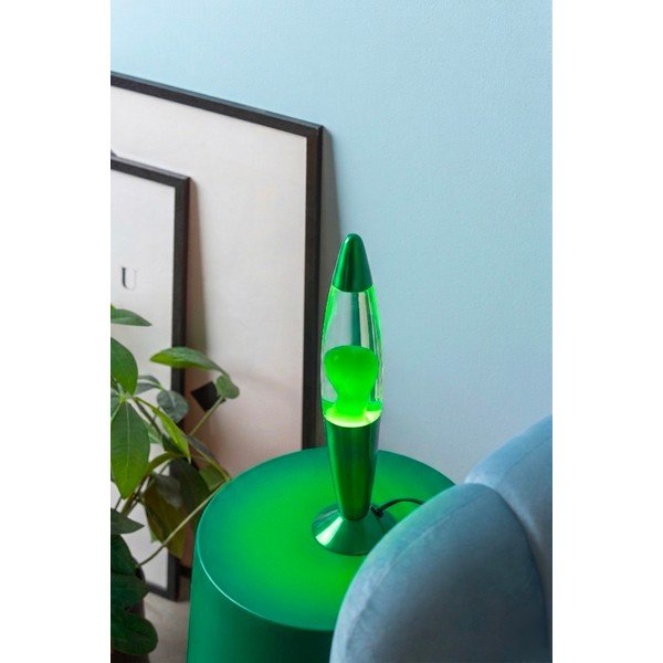 Zelená skleněná lávová lampa (výška 35,5 cm) Funky Rocket Lava – Leitmotiv-image-1