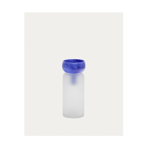 Modrá skleněná váza (výška 30,5 cm) Kelse – Kave Home-image-3