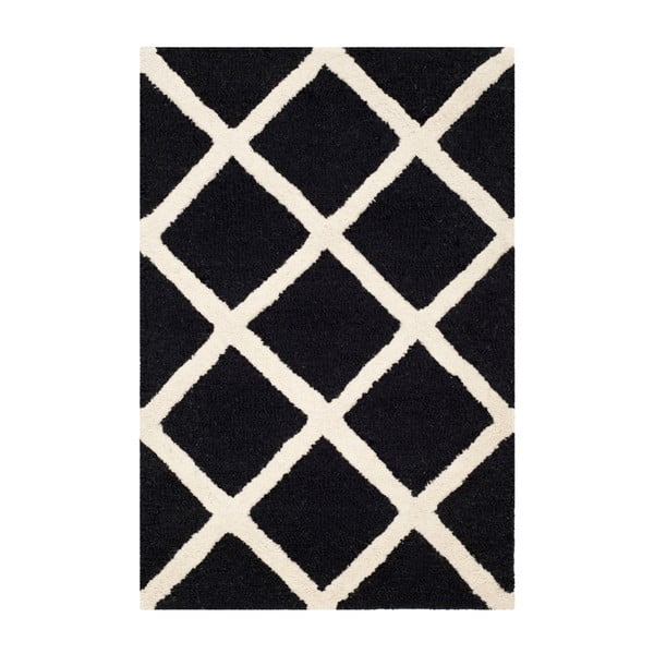 Vlněný koberec Safavieh Sophie Black, 91 x 152 cm