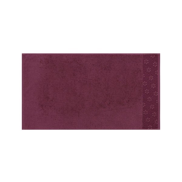 Sada 2 tmavě červených ručníků z čisté bavlny Grande, 50 x 90 cm-image-4