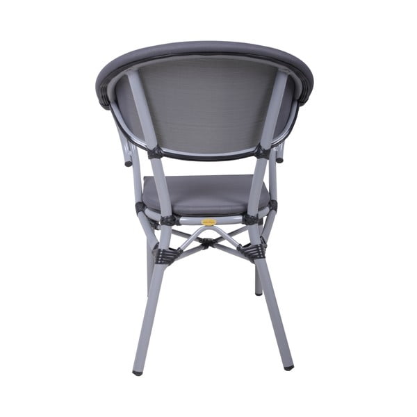 Šedá kovová zahradní židle Toskana – Garden Pleasure-image-3