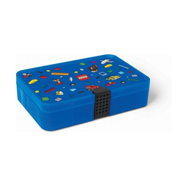 Modrý úložný box s přihrádkami LEGO® Iconic
