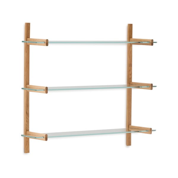 Skleněný modulární policový systém v přírodní barvě 110x98x30,5 cm Sitra – Kave Home-image-2
