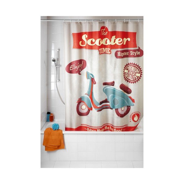 Retro sprchový závěs Wenko Scooter-image-1