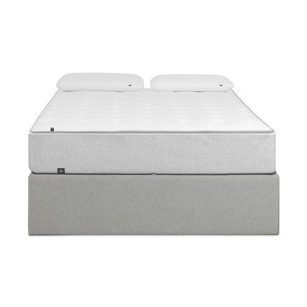 Černá čalouněná dvoulůžková postel s úložným prostorem/bez čela 140x190 cm Matters – Kave Home-image-4