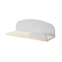 Větší šedá nástěnná polička Vipack Kiddy