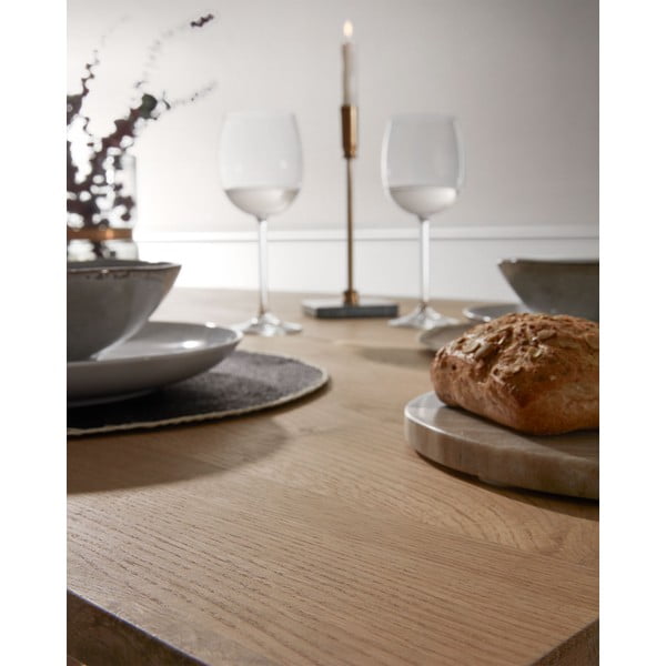 Jídelní stůl s deskou v dubovém dekoru 100x200 cm Armande – Kave Home-image-2