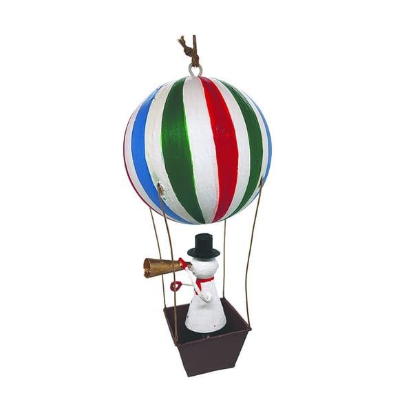 Závěsná vánoční dekorace Snowman in Airballoon - G-Bork
